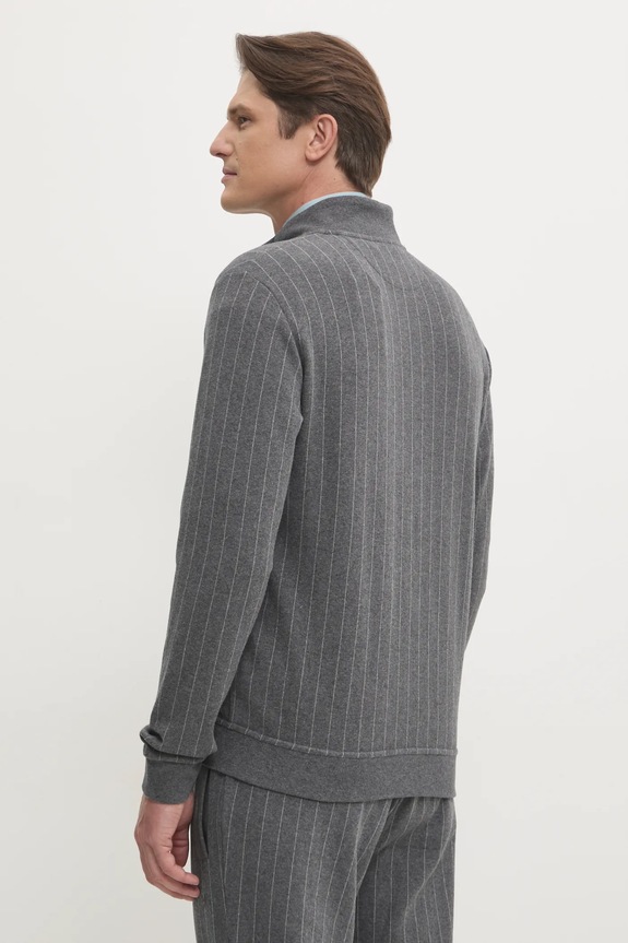 Ρούχα Βαμβακερή μπλούζα Hackett London HM581309 γκρί