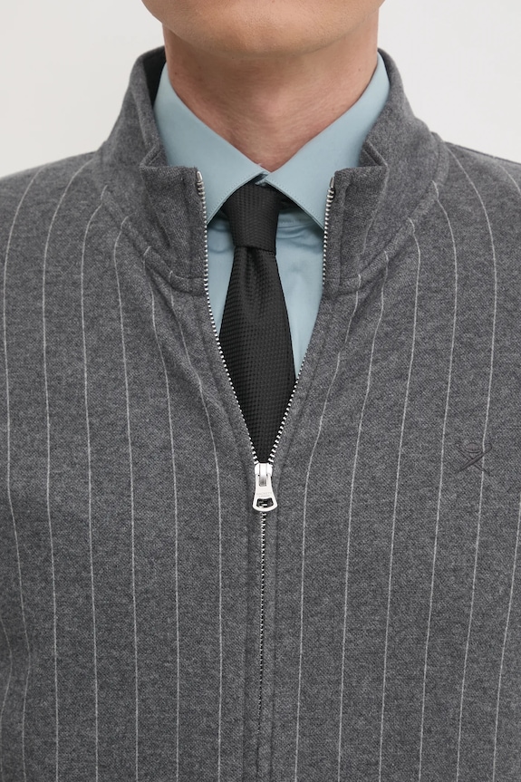 Βαμβακερή μπλούζα Hackett London HM581309 γκρί