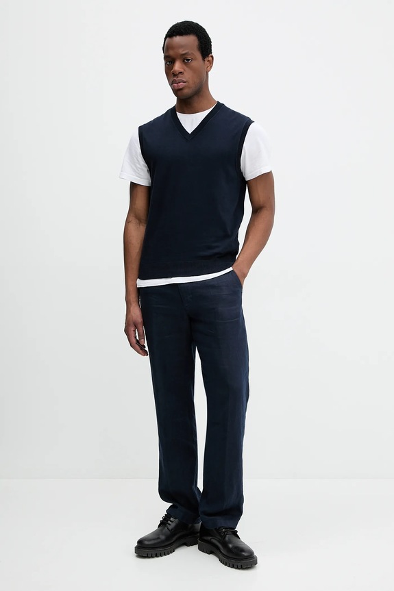 Sisley kamizelka 10F2S400J granatowy SS25