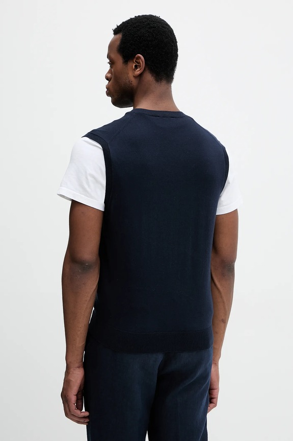 Odzież Sisley kamizelka 10F2S400J granatowy