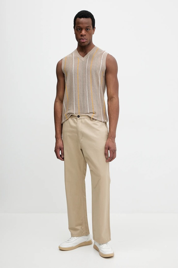 Liu Jo kamizelka lniana QA5235.MA72P beżowy SS25