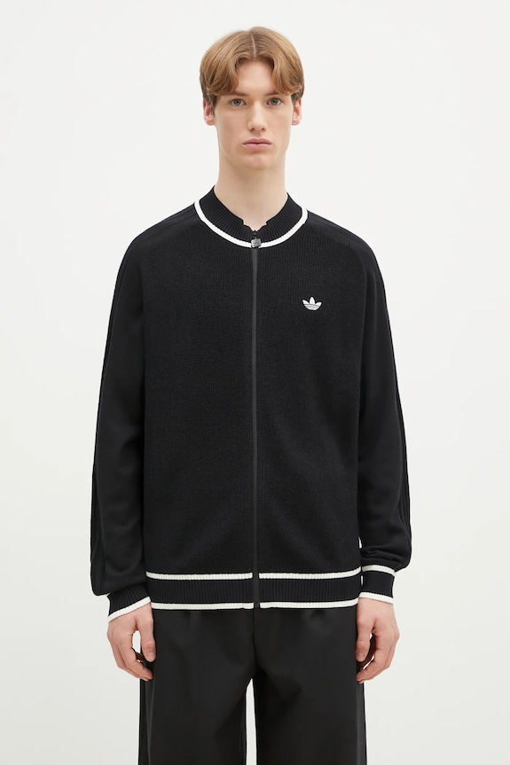 adidas Originals woolen cardigan Premium Cardigan wool black JD3403