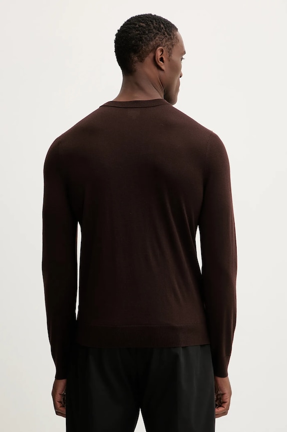 Îmbrăcăminte Paul Smith pulover de lână M1R.238Z.P02093 maro