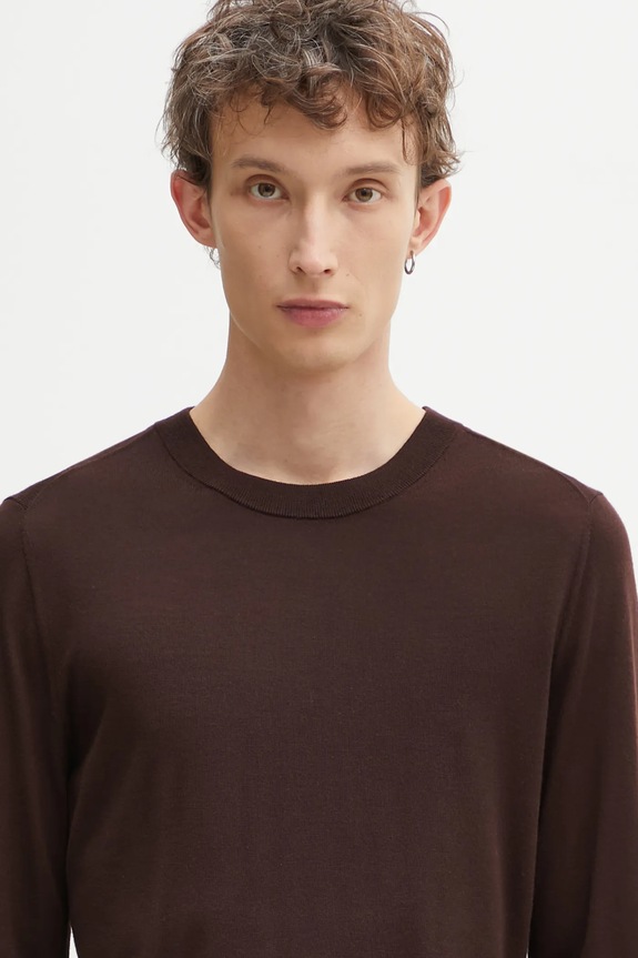 Вовняний светр Paul Smith коричневий M1R.238Z.P02093