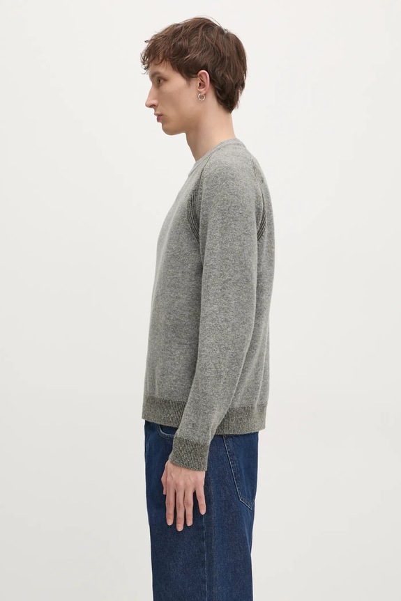 Vuneni pulover Paul Smith M1R.246Z.P02585 siva SS25