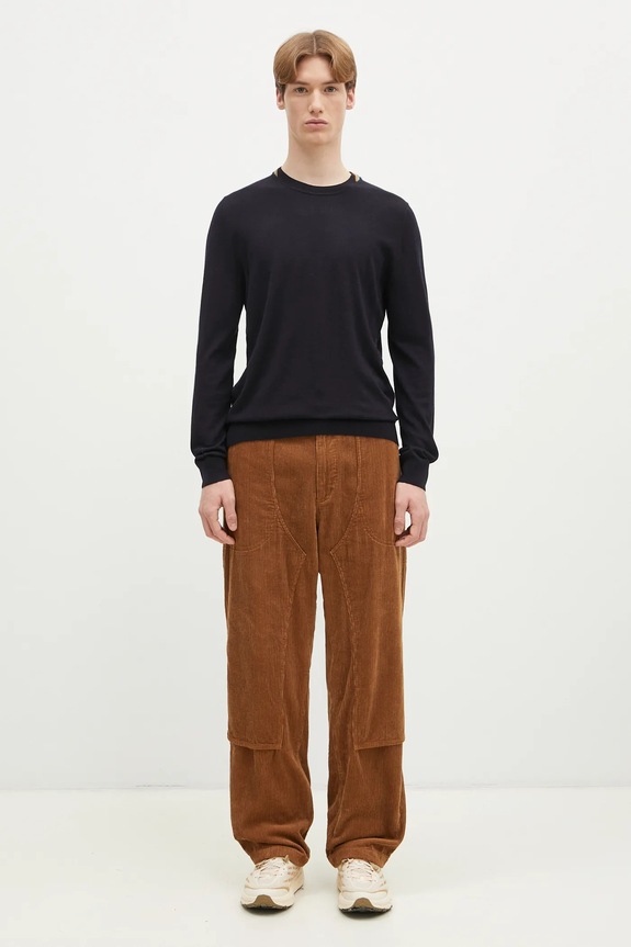 Paul Smith sweter wełniany M1R.251Z.P02094 granatowy