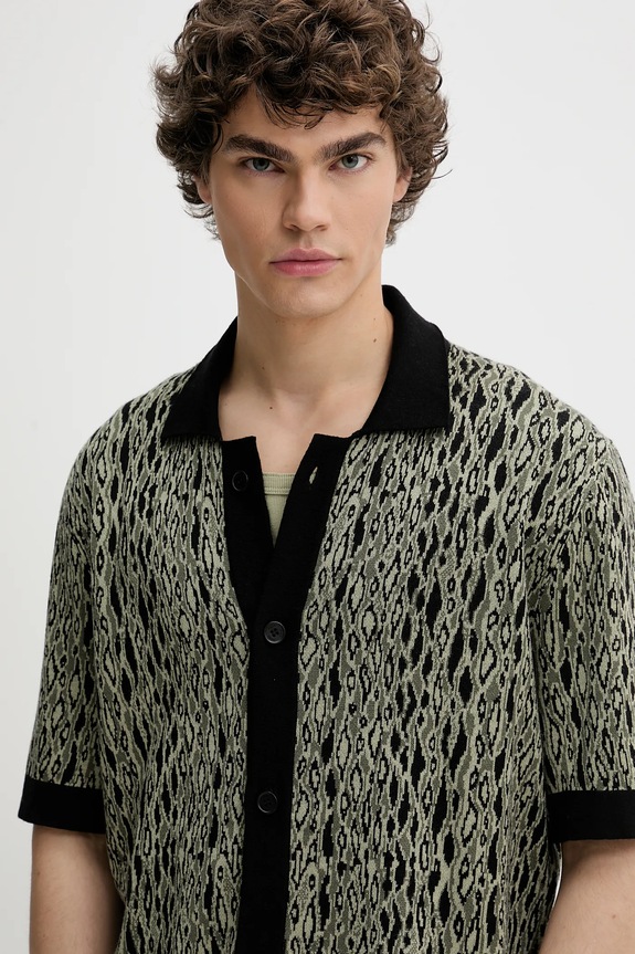 HUGO kardigán zöld 50536665