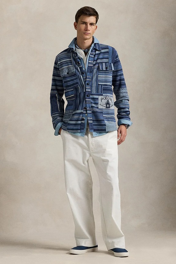 Ρούχα Ζακέτα με λινό μείγμα Polo Ralph Lauren 710963961 μπλε