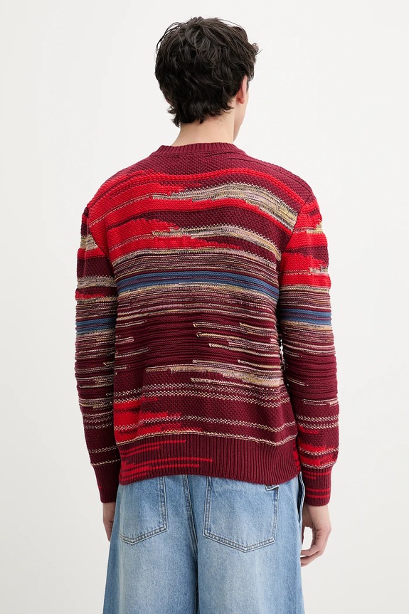 Odzież Desigual sweter LAVA 25SMJF02 bordowy