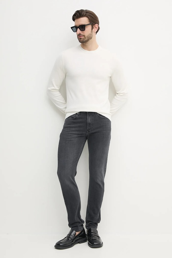 Calvin Klein pulover bărbătesc din bumbac LV040BM343 alb SS26