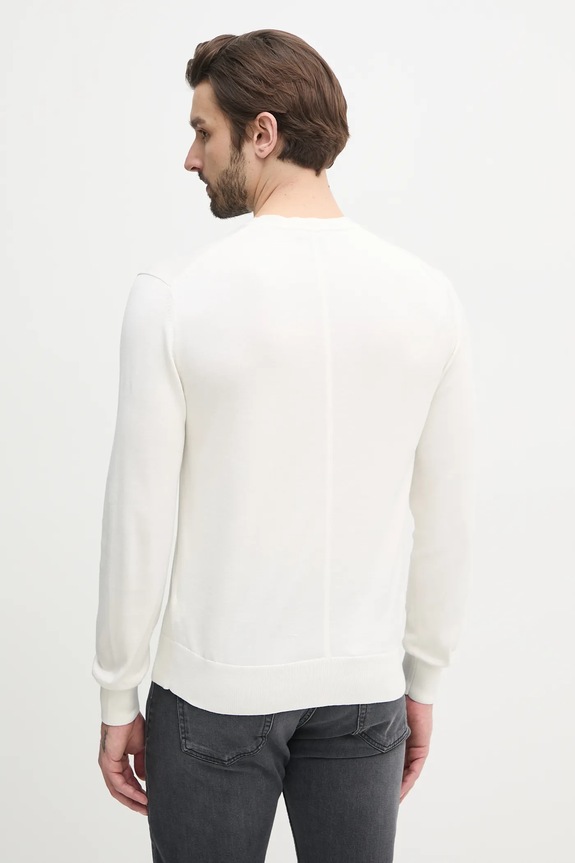 Îmbrăcăminte Calvin Klein pulover bărbătesc din bumbac LV040BM343 alb