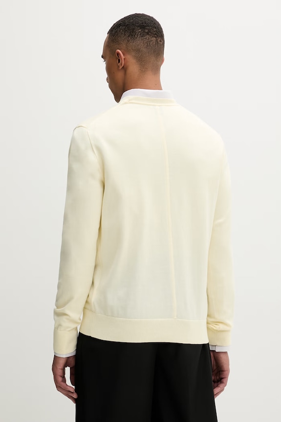Ruházat Calvin Klein férfi pamut pulóver LV040BM343 sárga