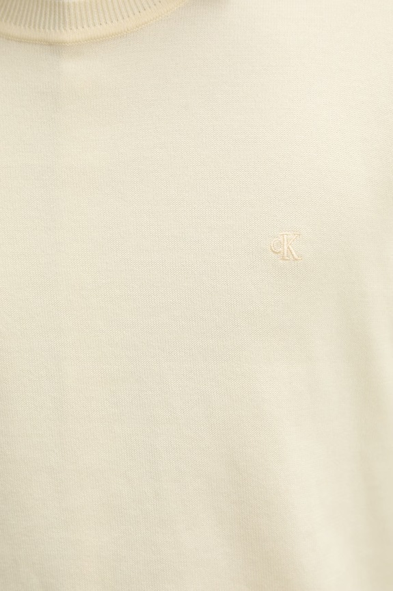 Calvin Klein férfi pamut pulóver LV040BM343 sárga
