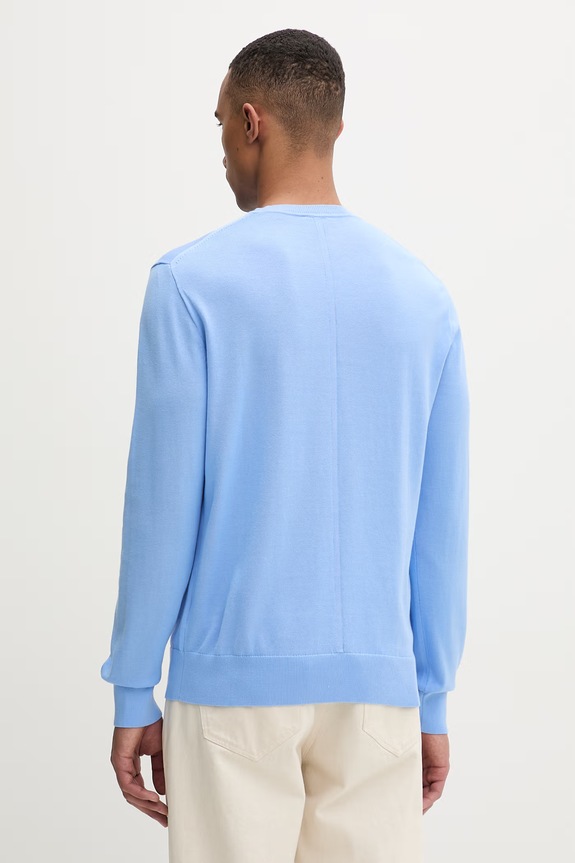 Ruházat Calvin Klein pulóver férfi pamut LV040BM343 kék