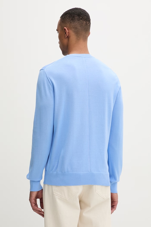 Ruházat Calvin Klein pulóver férfi pamut LV040BM343 kék