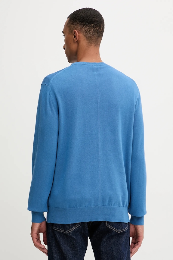 Îmbrăcăminte Calvin Klein pulover bărbătesc din bumbac LV040BM343 albastru