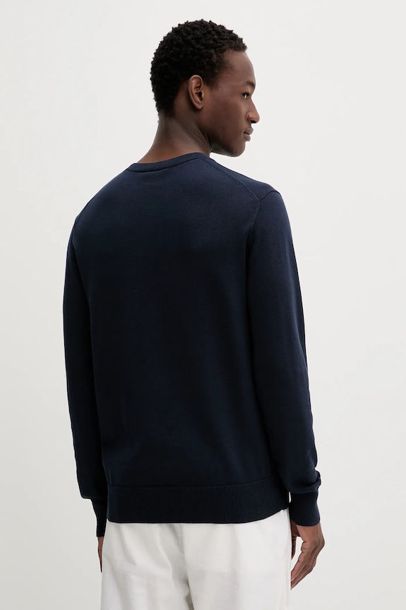 Îmbrăcăminte Calvin Klein pulover bărbați din bumbac LV040BM343 bleumarin