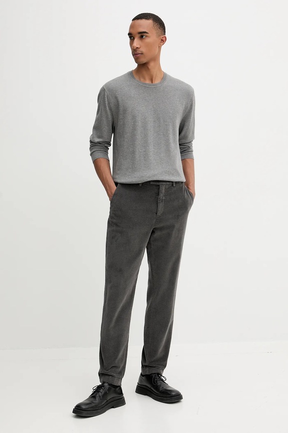 Calvin Klein pulover bărbați din bumbac LV040BM343 gri SS26