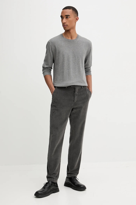 Calvin Klein pulover bărbați din bumbac LV040BM343 gri SS26