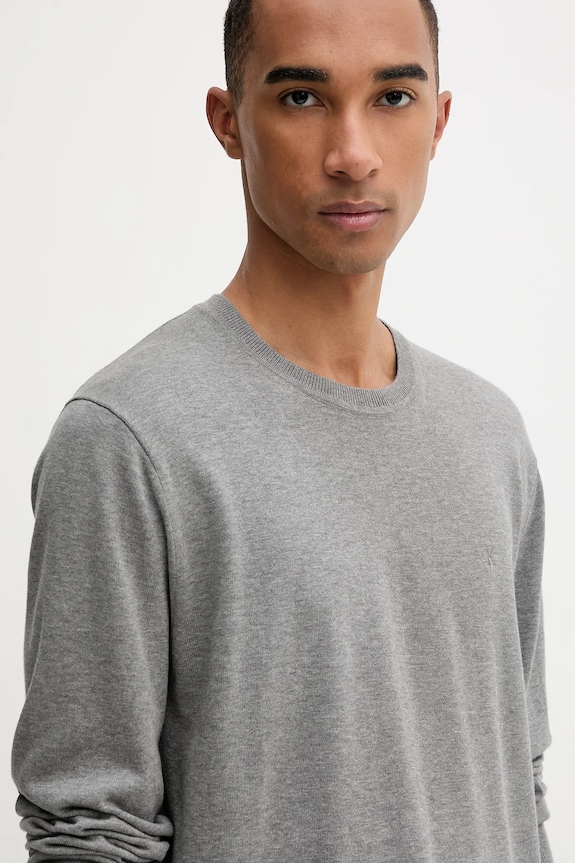 Calvin Klein pulover bărbați din bumbac gri LV040BM343