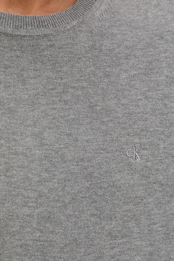 Calvin Klein pulover bărbați din bumbac LV040BM343 gri