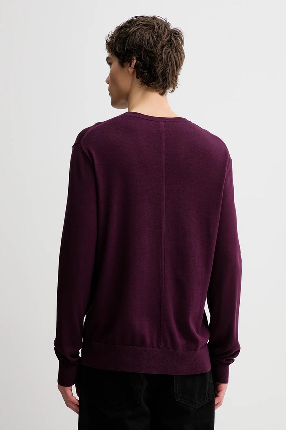 Îmbrăcăminte Calvin Klein pulover bărbătesc din bumbac LV040BM343 burgundia