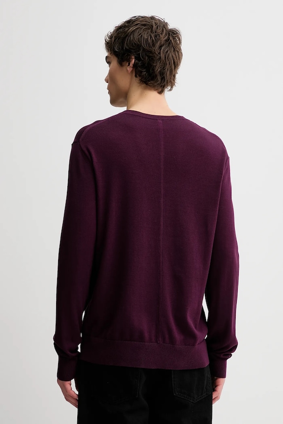 Îmbrăcăminte Calvin Klein pulover bărbătesc din bumbac LV040BM343 burgundia