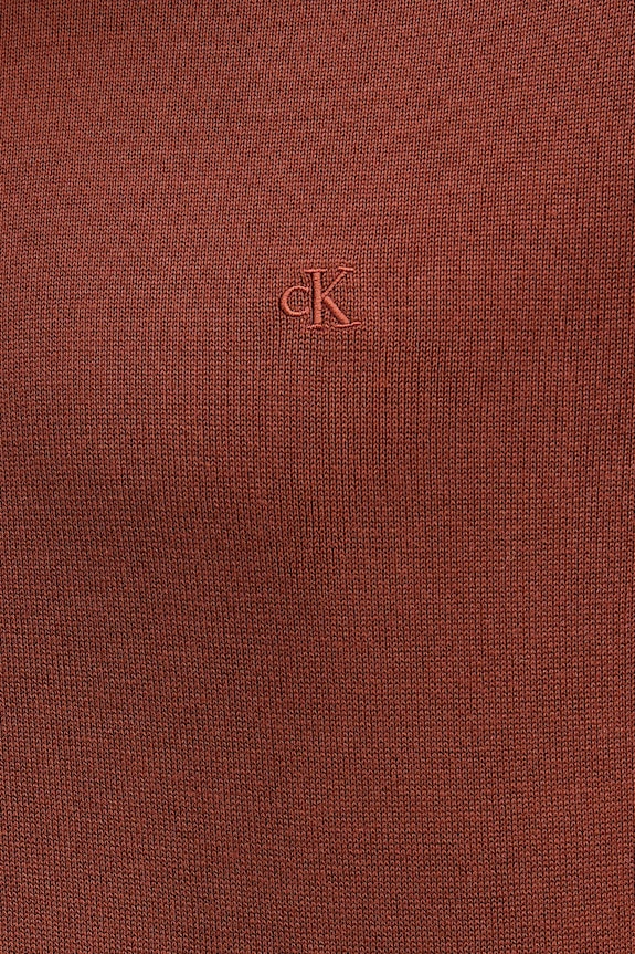 Calvin Klein pulover bărbătesc din bumbac LV040BM343 portocaliu