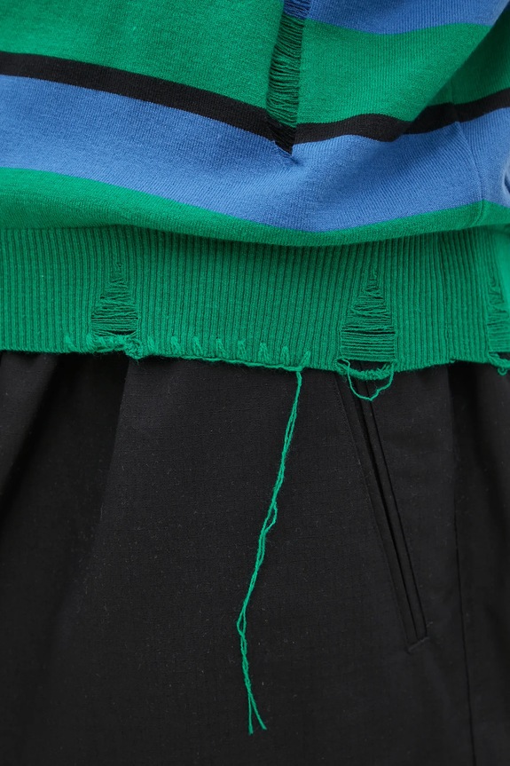 Svetr Andersson Bell Damaged Stripe Polo atb1242m modrá
