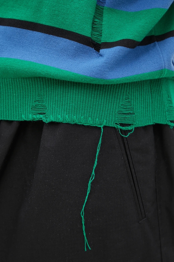 Svetr Andersson Bell Damaged Stripe Polo atb1242m modrá