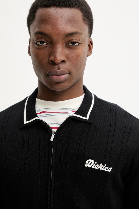 Dickies kardigan bawełniany czarny DK0A4Z79BLK1
