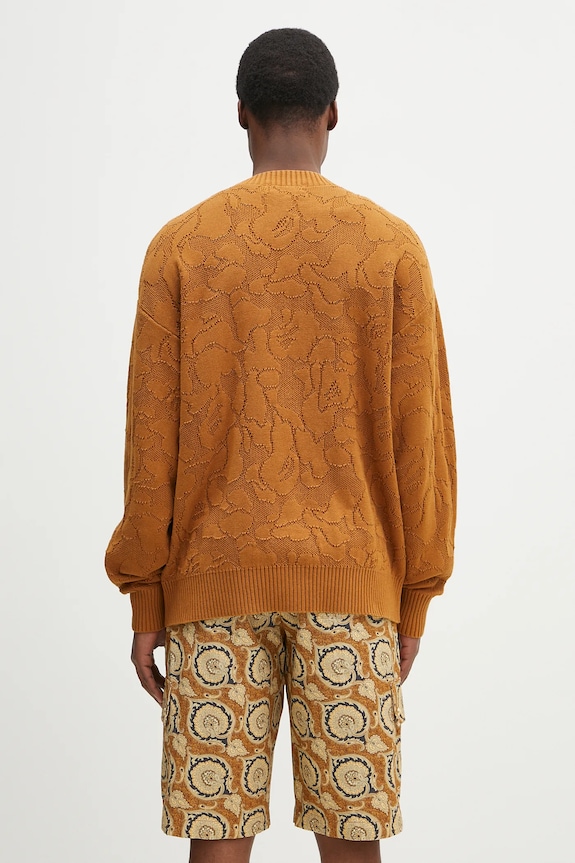 Oblečení Bavlněný kardigan A Bathing Ape Solid Camo Jacquard One Point 1L30120301 hnědá