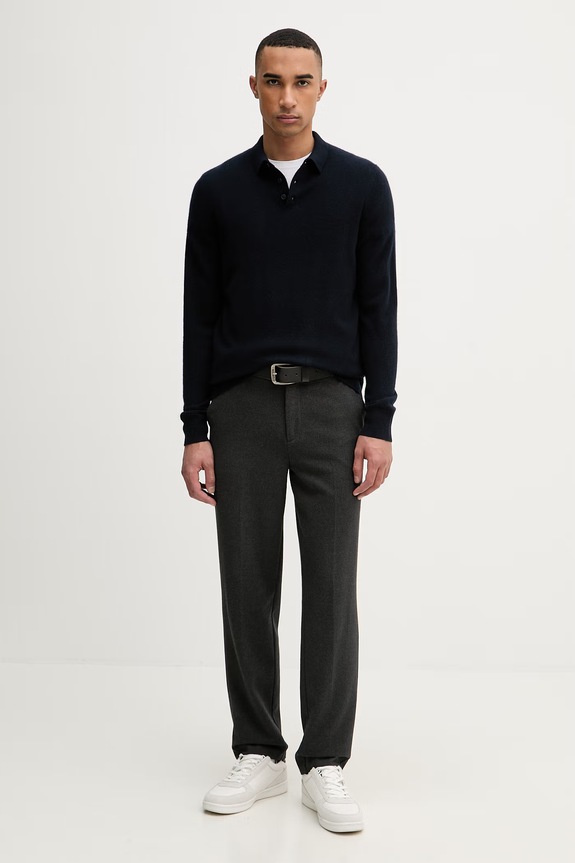 From Future pulover moški kašmirski MPP00015 mornarsko modra SS26