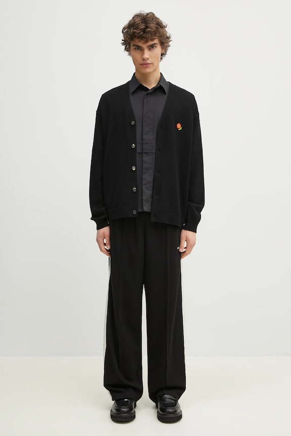 Vuneni kardigan Kenzo Pop FF55CA7263LB.99J crna
