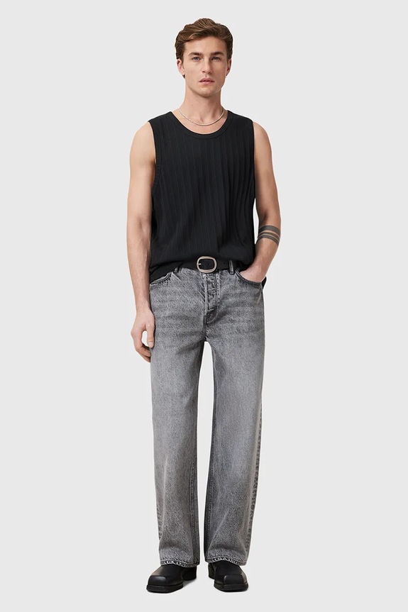 AllSaints t-shirt in cotone DENVER M003JC nero