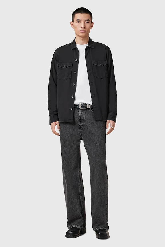 AllSaints maglione in cotone FINN M005JC bianco