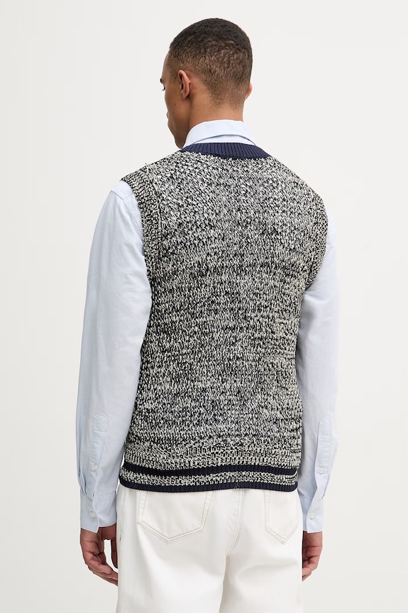Oblečenie Vesta Wales Bonner Shade Knit US25KN31.KN04.5100 tmavomodrá