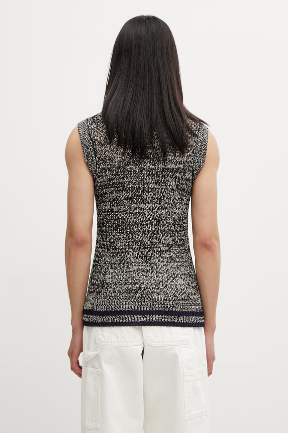 Oblečenie Vesta Wales Bonner Shade Knit US25KN31.KN04.5100 tmavomodrá