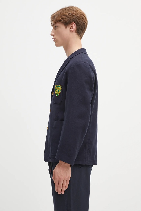 Human Made wool blazer Wool Blend Blazer HM29JK022 navy SS25