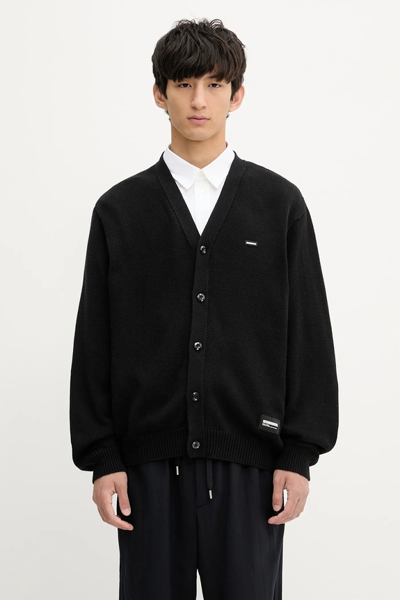 NEIGHBORHOOD cardigan Plain Cardigan plain black 251FUNH.KNM01