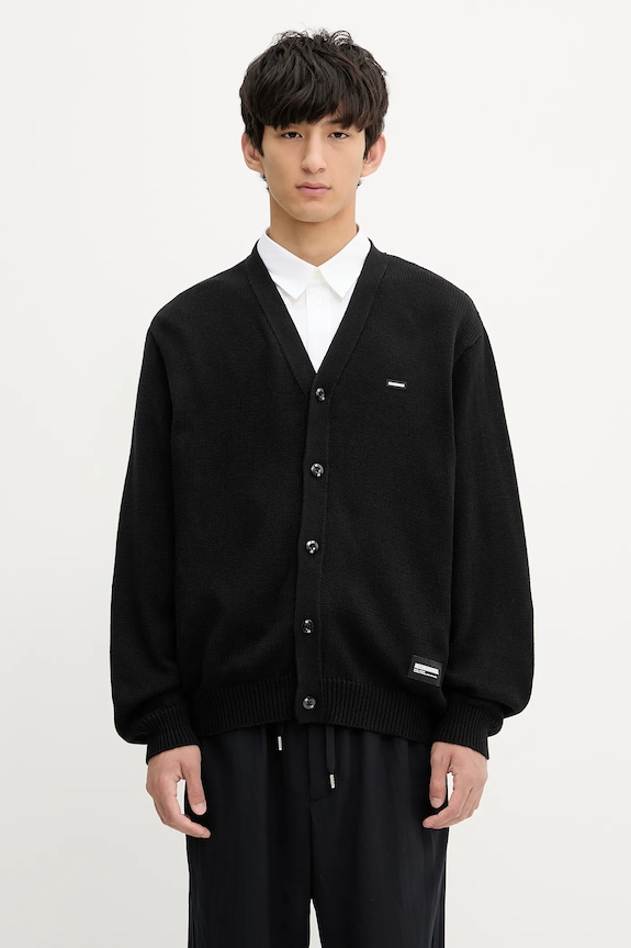 NEIGHBORHOOD cardigan Plain Cardigan plain black 251FUNH.KNM01
