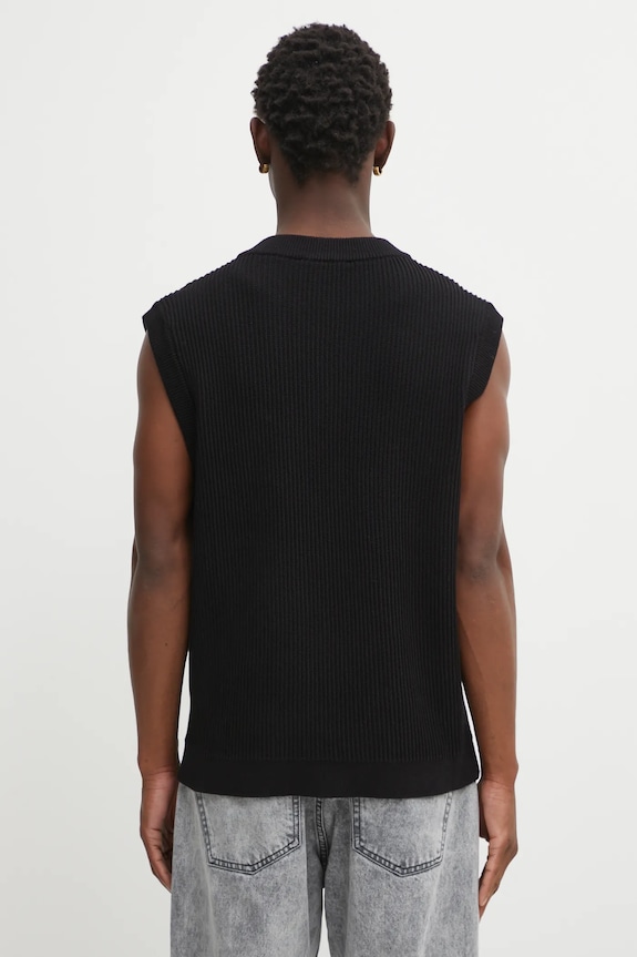 Ρούχα Γιλέκο Maison Kitsuné Maison Kitsune Handwriting OM00810KT1126 μαύρο