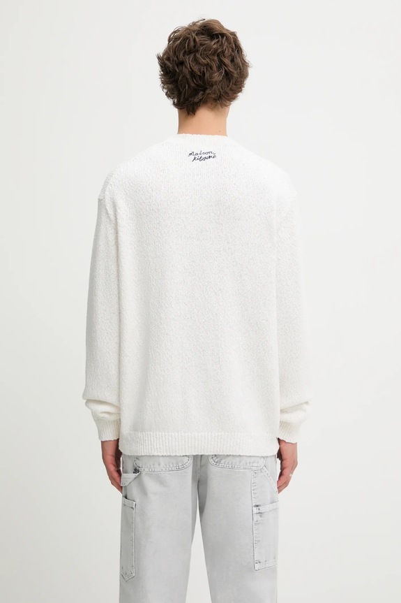 Одяг Светр Maison Kitsuné Abstract Daisy Intarsia OM00811KT1138 білий