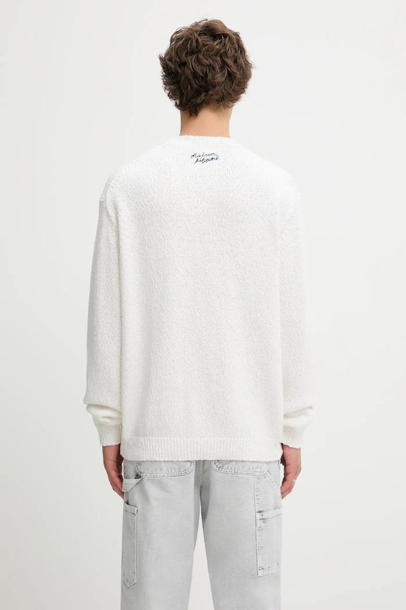 Одяг Светр Maison Kitsuné Abstract Daisy Intarsia OM00811KT1138 білий