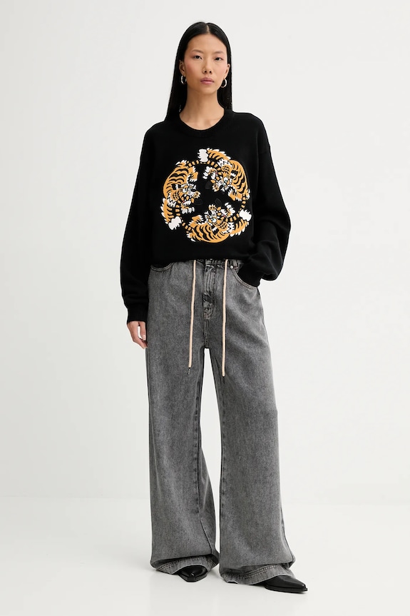 Odzież Kenzo sweter wełniany x Verdy FF58PU7133CR.99J czarny