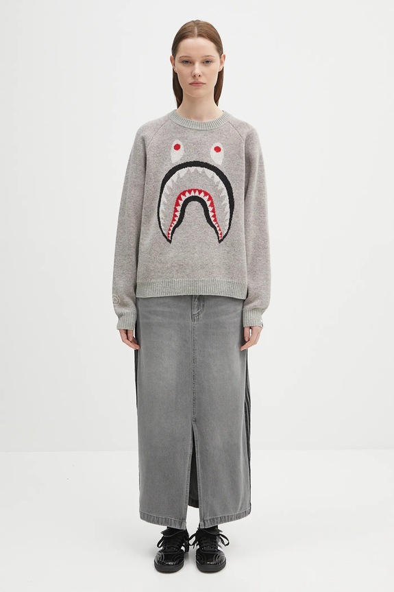 A Bathing Ape sweter wełniany Shark 1K80220004