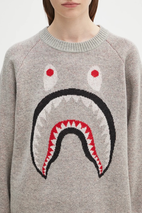 A Bathing Ape sweter wełniany Shark 1K80220004