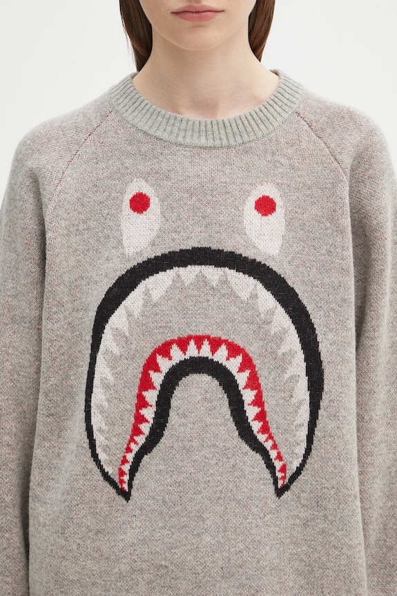 A Bathing Ape sweter wełniany Shark 1K80220004
