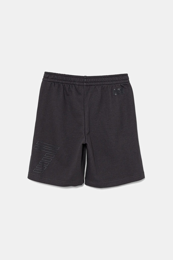 Παιδικό βαμβακερό σορτς EA7 Emporio Armani 7B000083.AF12451 γκρί SS25