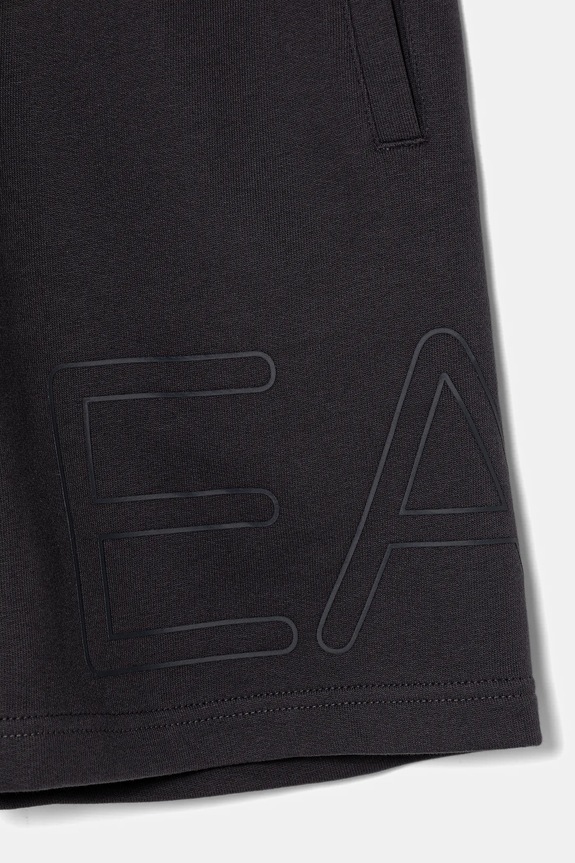 Αγορίστικα Παιδικό βαμβακερό σορτς EA7 Emporio Armani 7B000083.AF12451 γκρί